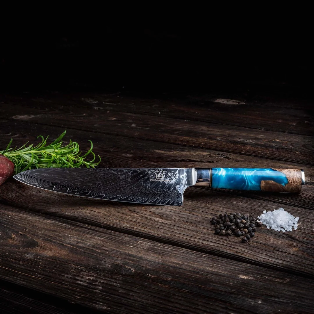 Aoki Damast Chefmesser + Gratis Taschenmesser - Image 3