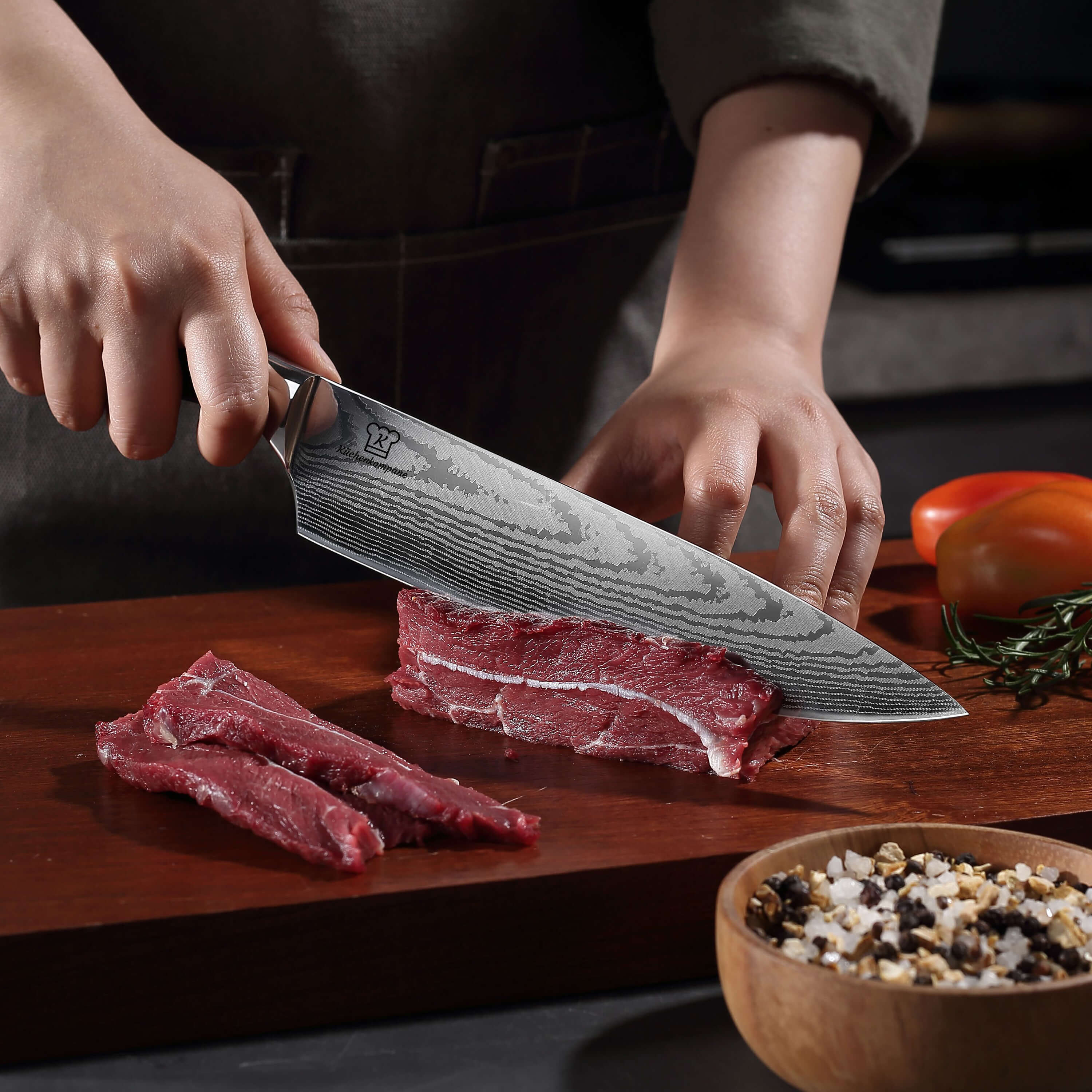 Asiatisches Chefmesser + Santoku Messer - Image 2