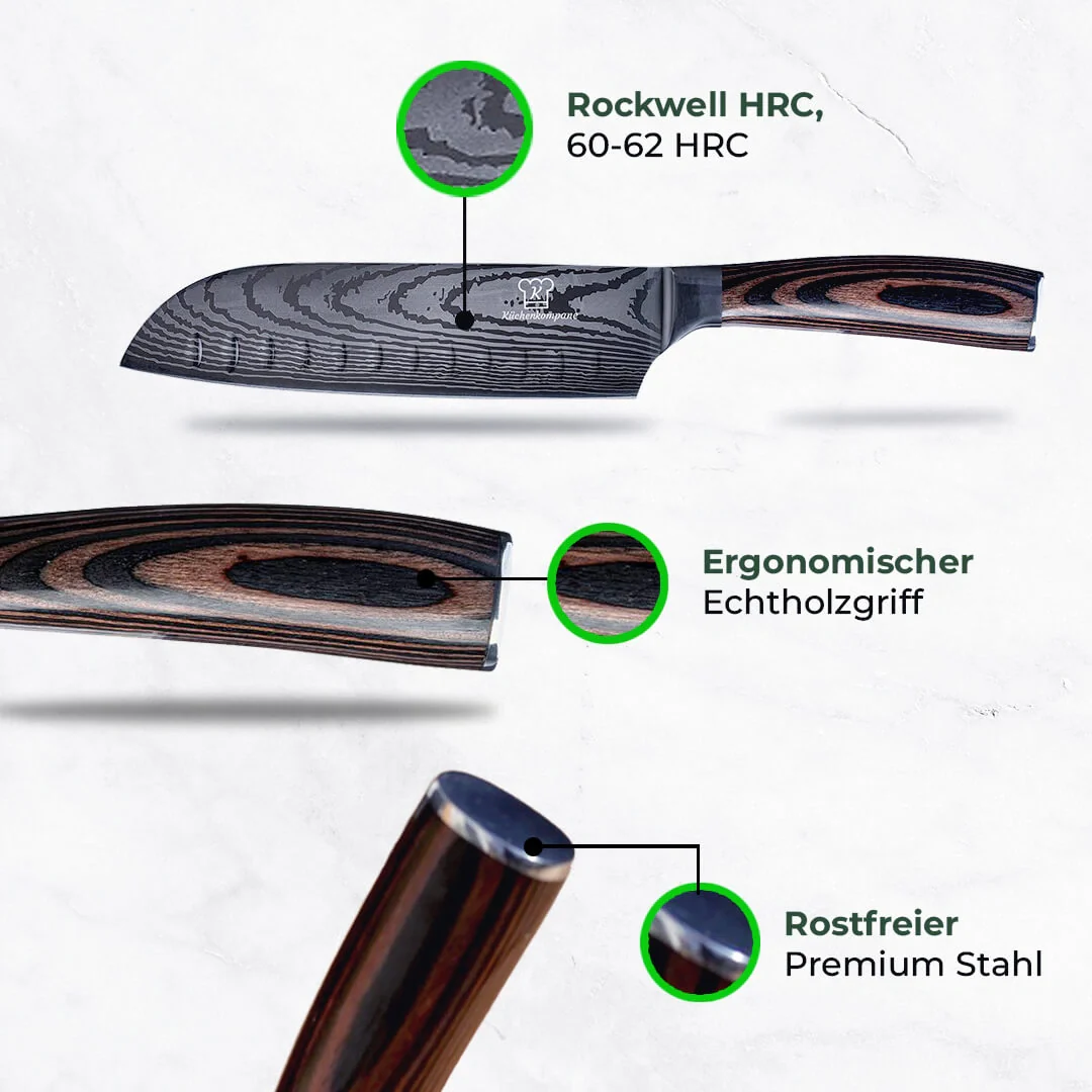 Asiatisches Santoku 7" - Image 3