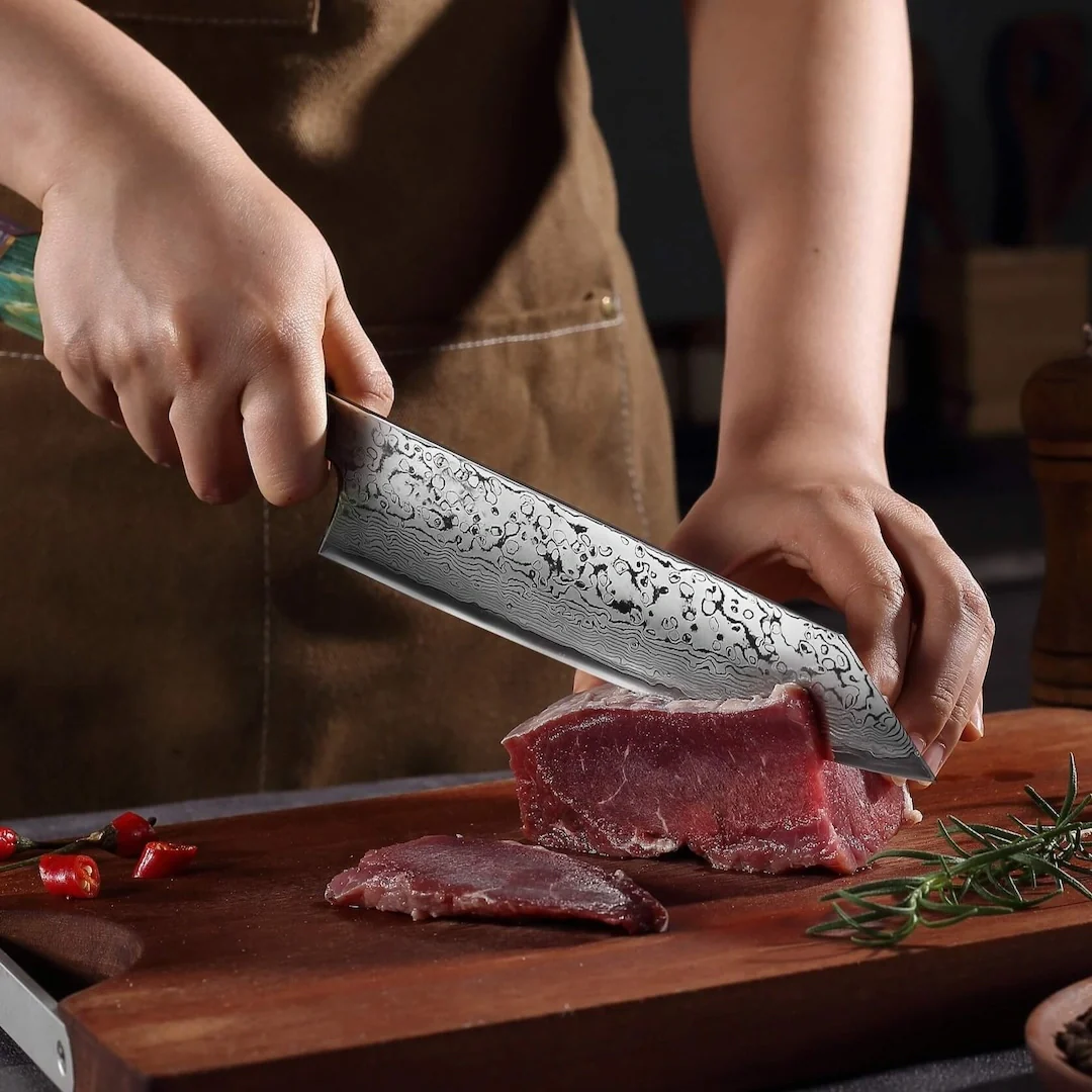 Damast Gyuto + Gratis Taschenmesser - Image 2