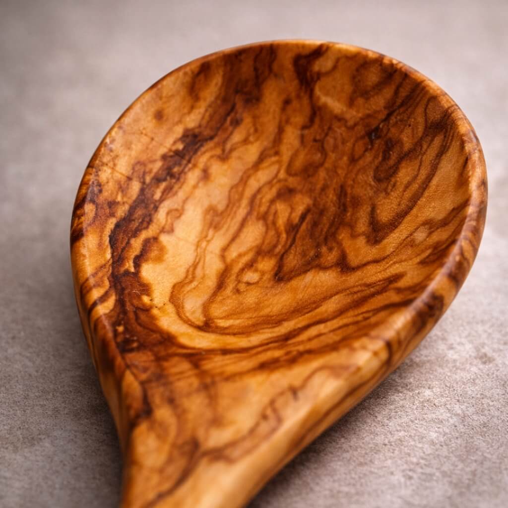 Kochlöffel rund aus Olivenholz (30 cm) - Image 5