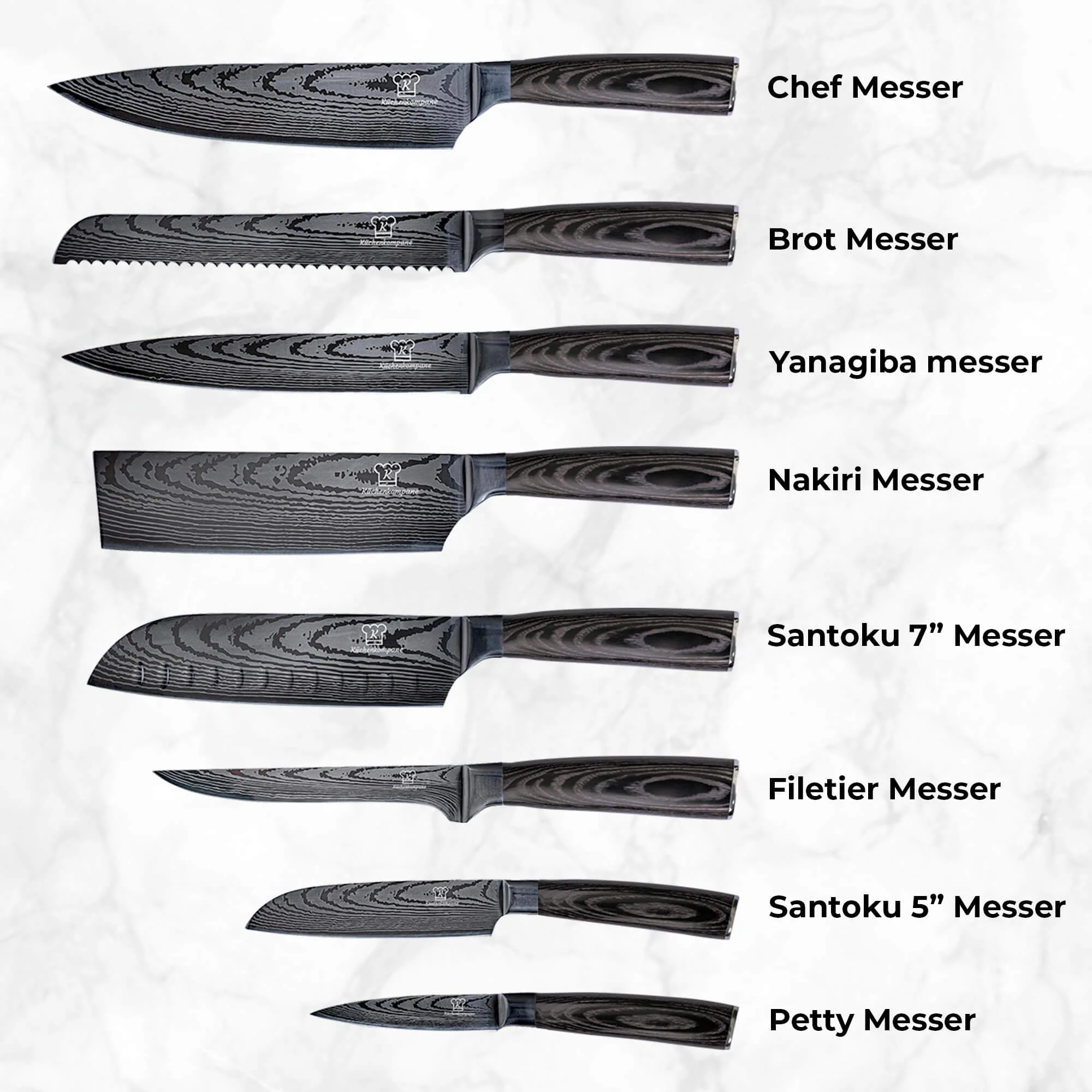 Kurai Messerset Premium 8-teilig - Image 6