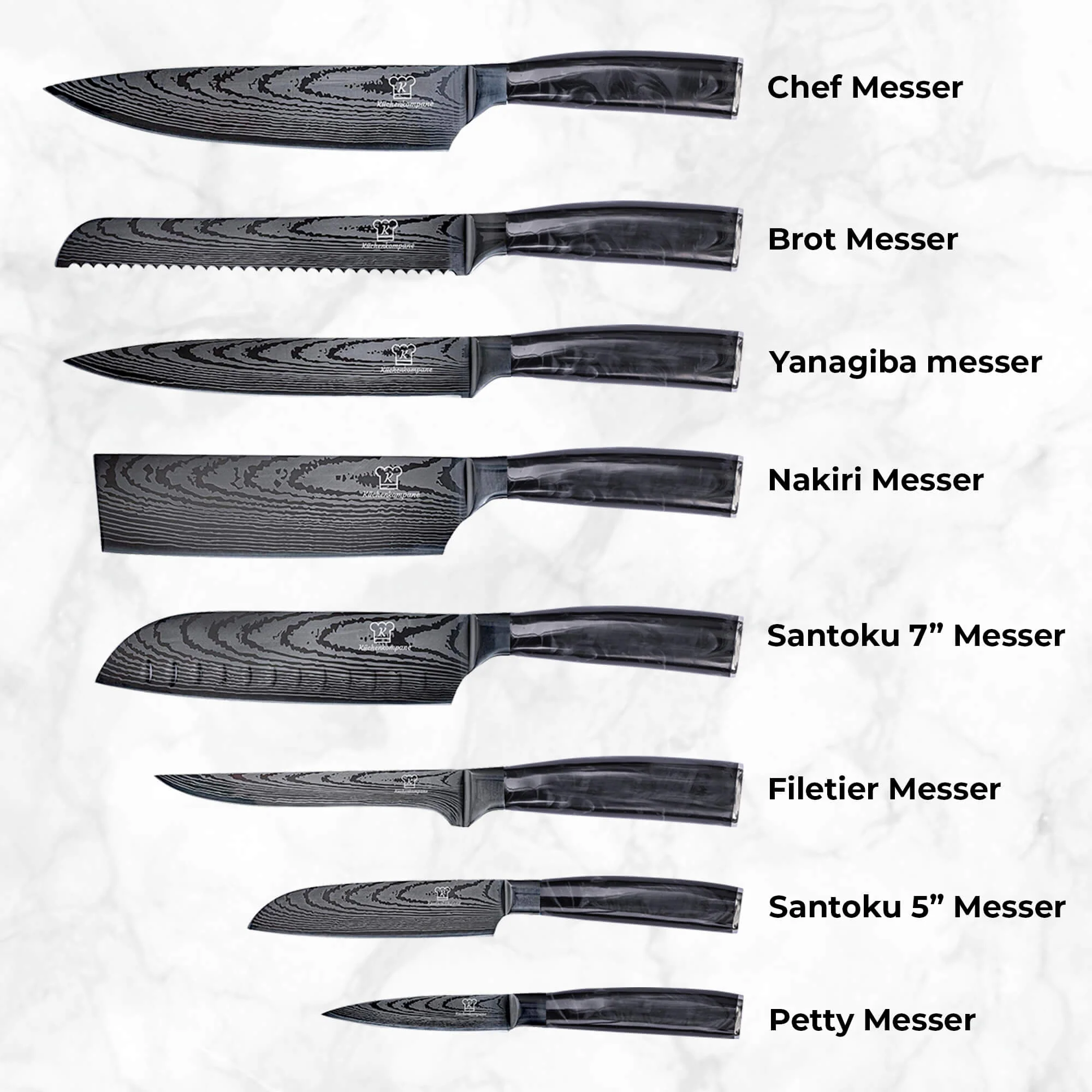 Kuro Messerset Premium 8-teilig - Image 5