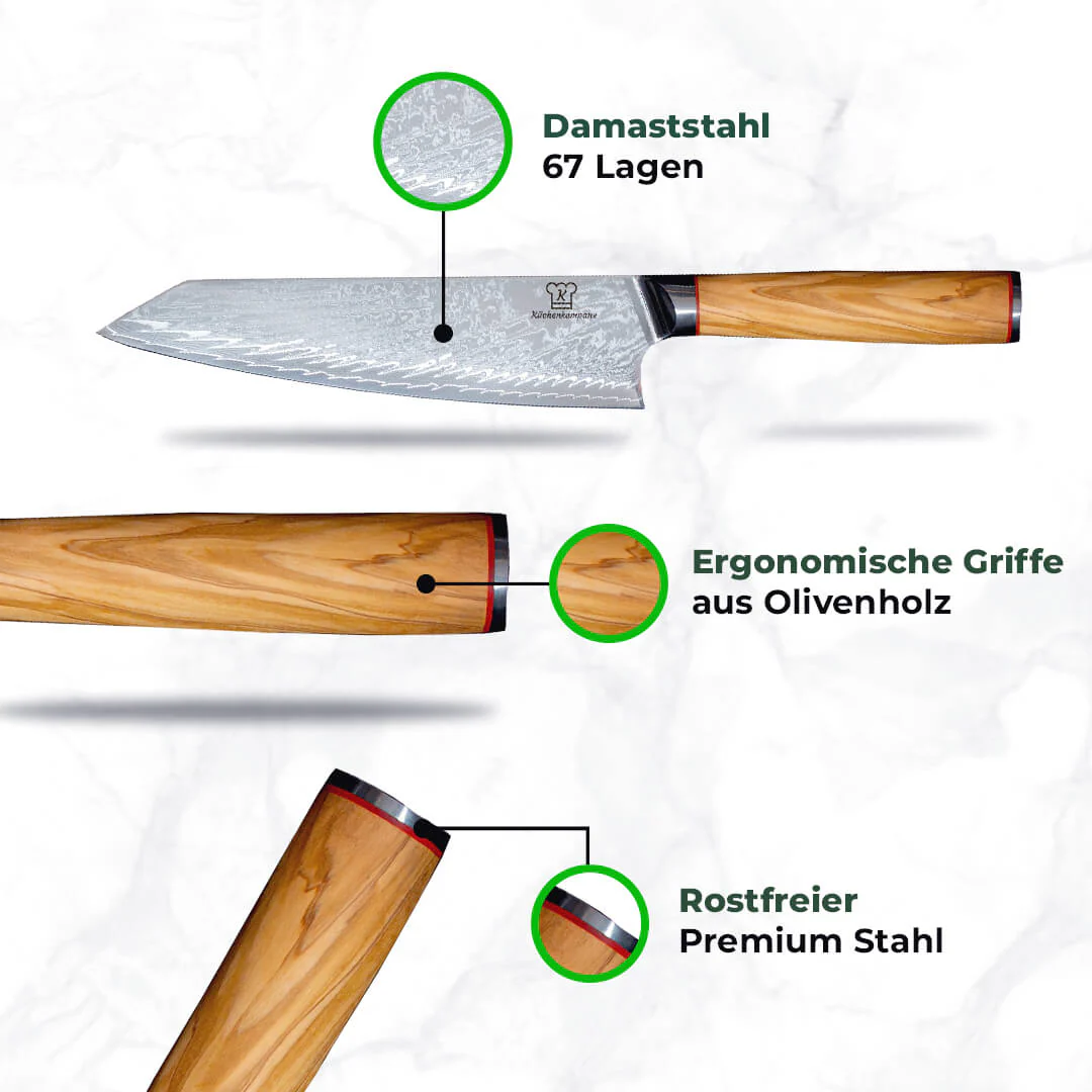Mokuzai Messerset 5-teilig - Image 5