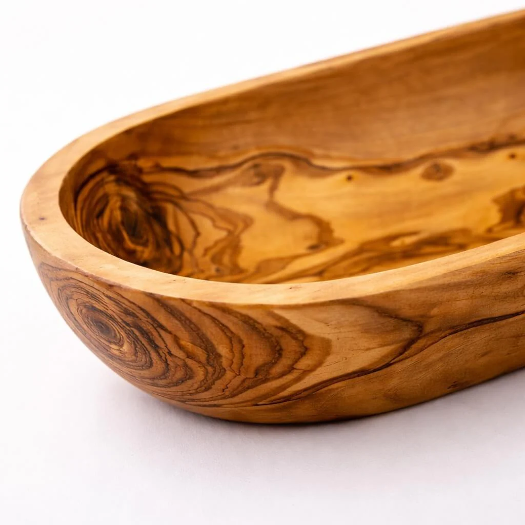 Obstschale aus massivem Olivenholz (29cm) - Image 4
