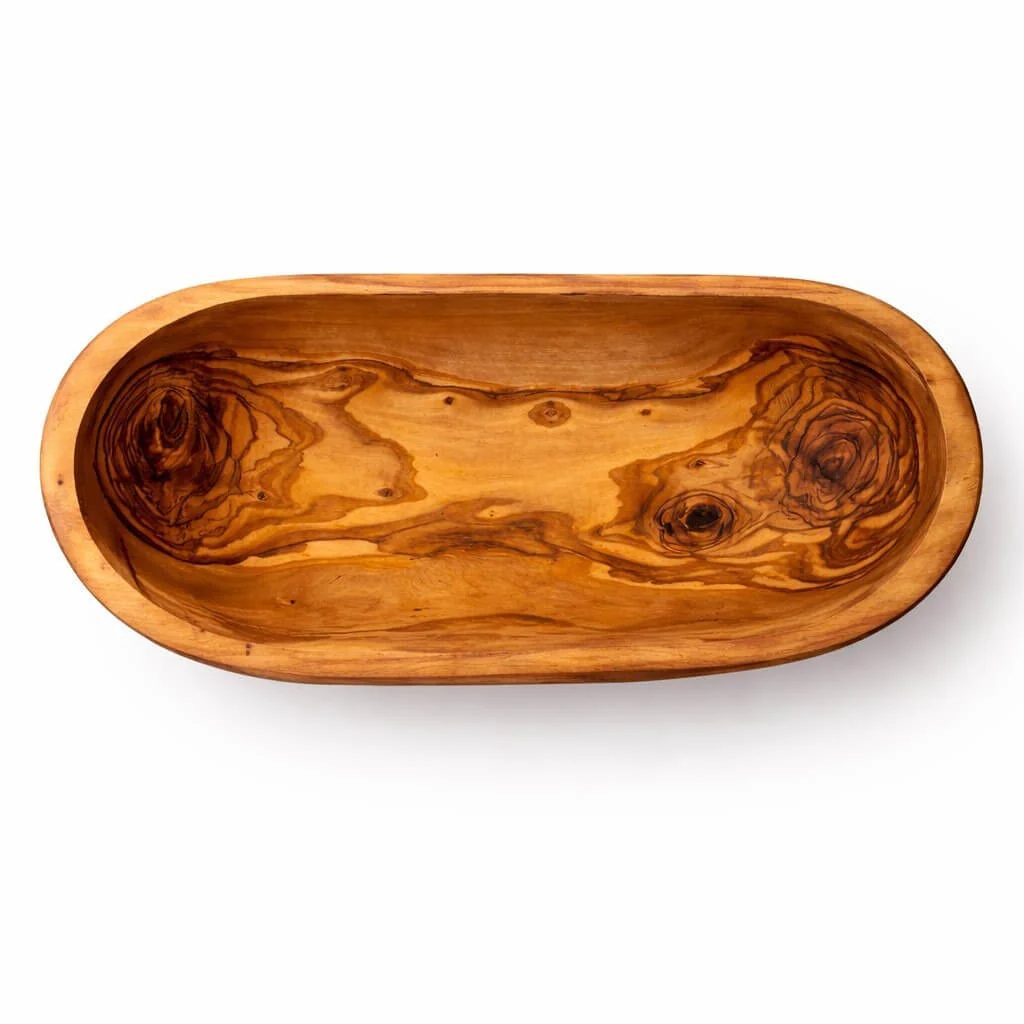 Obstschale aus massivem Olivenholz (29cm) - Image 5
