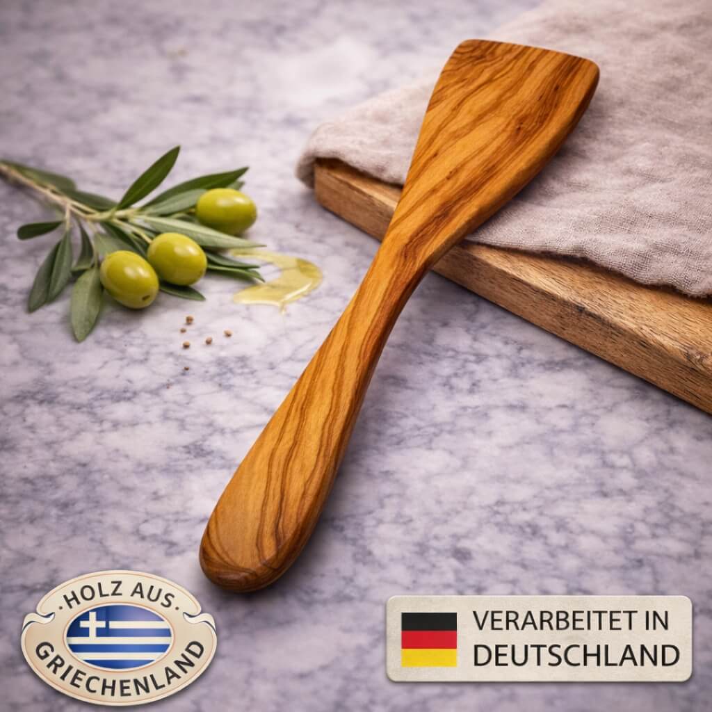 Pfannenwender aus Olivenholz (30 cm) - Image 2