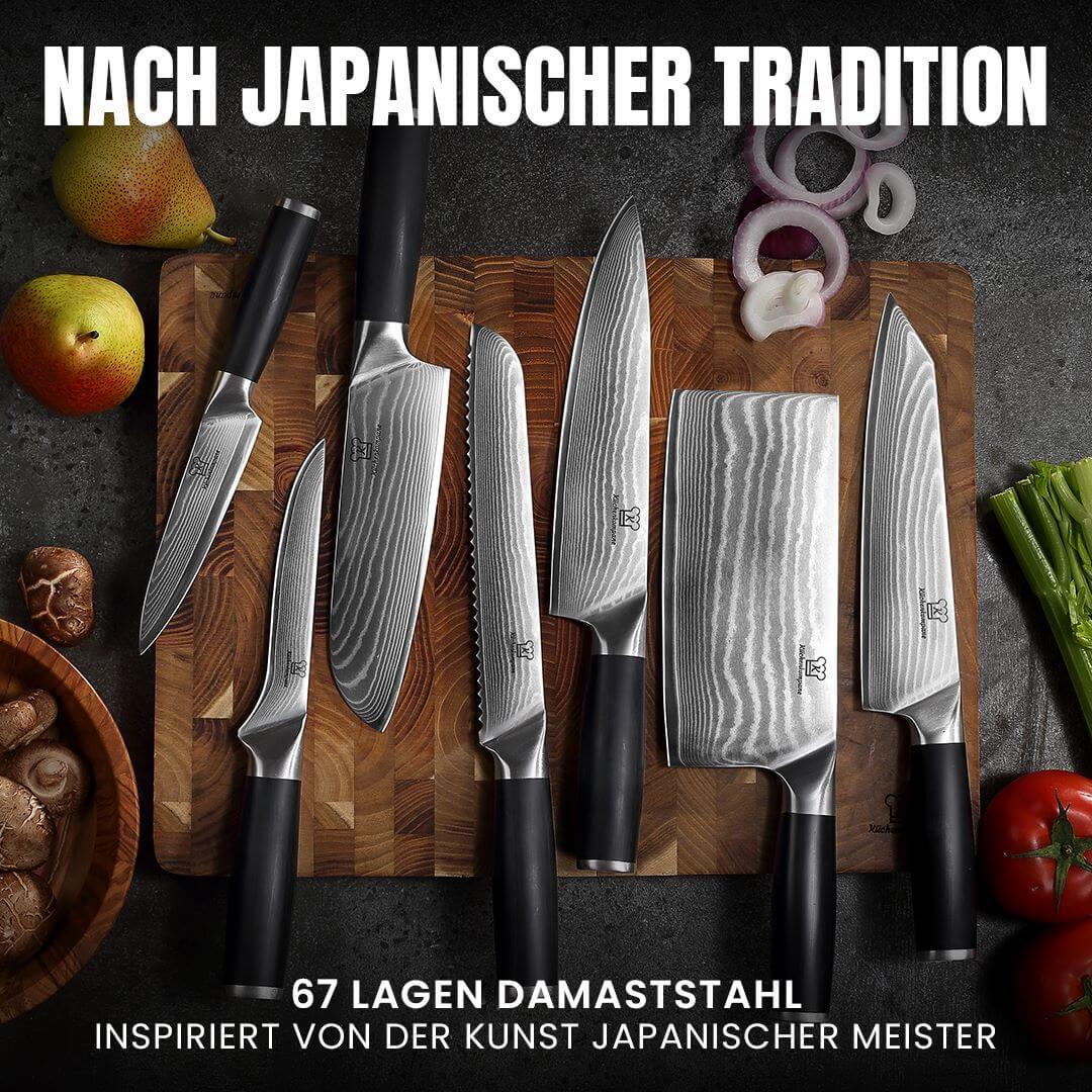 Profi Damast Messerset – 5-teilig - Image 3
