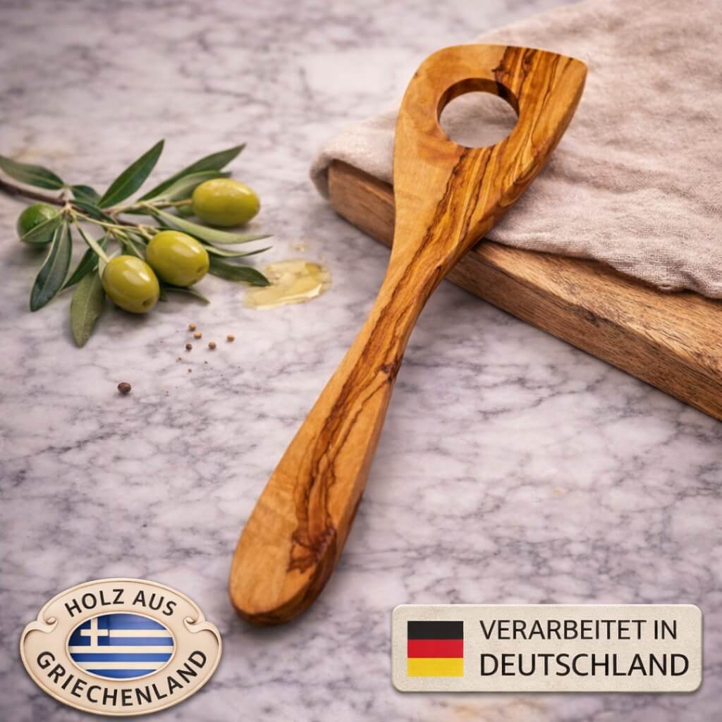 Risottolöffel aus Olivenholz (30 cm) - Image 2