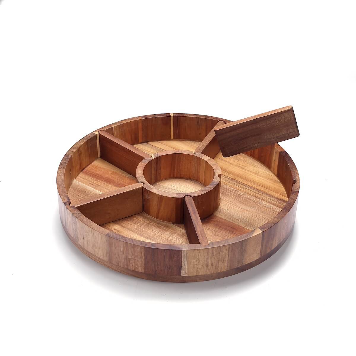 Drehbare Servierplatte aus Holz - Image 3