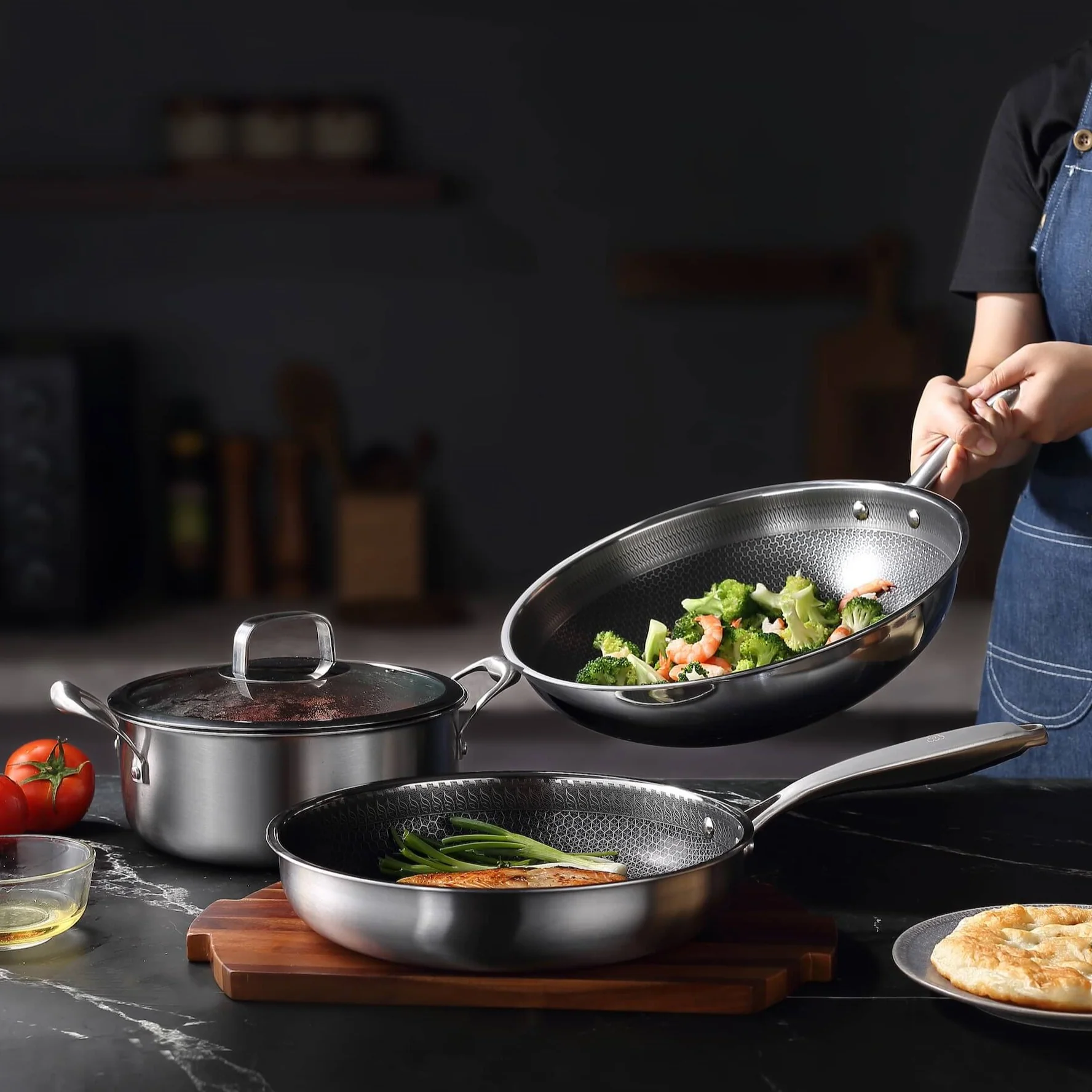 Küchenkompane WOK - 34cm - Image 6